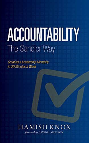 Beispielbild fr Accountability the Sandler Way zum Verkauf von BooksRun