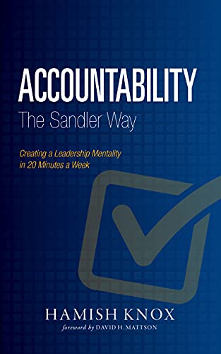 Imagen de archivo de Accountability the Sandler Way a la venta por SecondSale