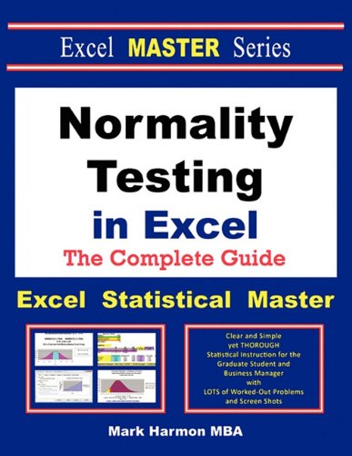 9780983307075: Normality Testing in Excel - The Excel Statistical Master