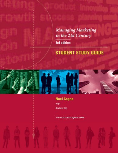 Imagen de archivo de Managing Marketing in the 21st Century -Student Study Guide 3rd edition a la venta por ThriftBooks-Atlanta