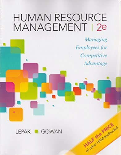 Beispielbild fr Human Resource Management zum Verkauf von Better World Books