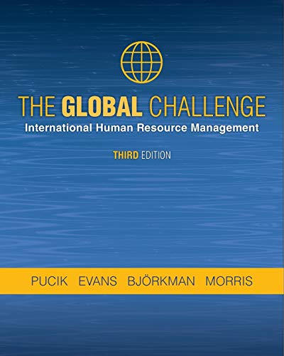 Beispielbild fr THE GLOBAL CHALLENGE: International Human Resource Management, third edition zum Verkauf von Textbooks_Source