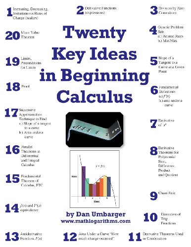 Stock image for Twenty Key Ideas in Beginning Calculus (B & W) for sale by HPB-Red