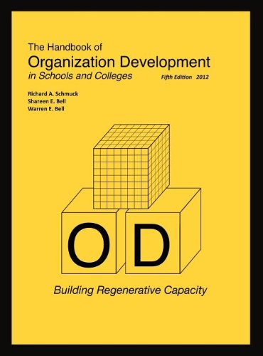 Imagen de archivo de The Handbook of Organization Development in Schools and Colleges: Building Regenerative Capacity a la venta por BooksRun