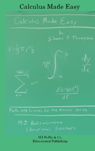 Beispielbild fr Calculus Made Easy zum Verkauf von Ergodebooks