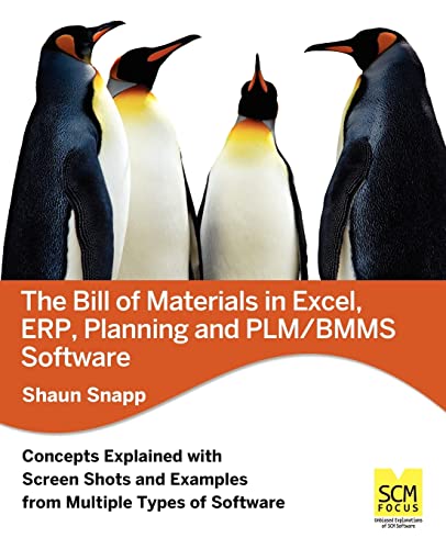 Imagen de archivo de The Bill of Materials in Excel, Erp, Planning and Plm/Bmms Software a la venta por Ergodebooks