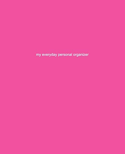 9780983724216: My Everyday Personal Organizer