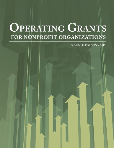 Beispielbild fr Operating Grants for Nonprofit Organizations 2012 zum Verkauf von HPB-Red