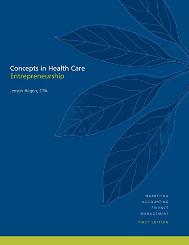 Stock image for Concepts in Health Care Entrepreneurship for sale by BooksRun