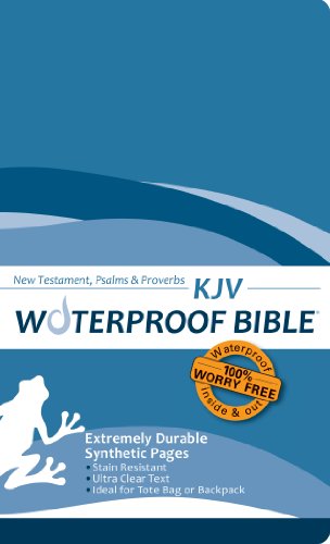 Imagen de archivo de Waterproof Durable New Testament with Psalms and Proverbs-KJV-Blue a la venta por Books Unplugged