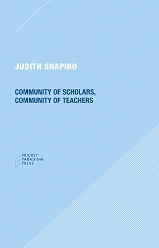 Beispielbild fr Community of Scholars, Community of Teachers Format: Paperback zum Verkauf von INDOO