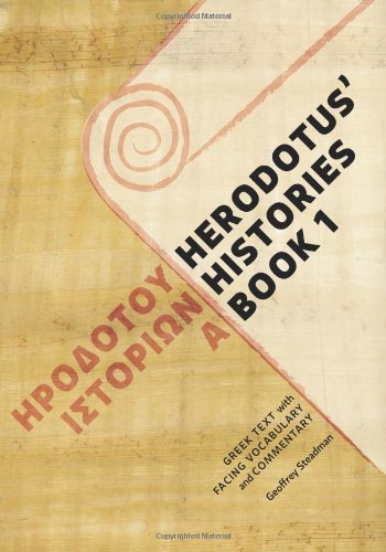 Imagen de archivo de Herodotus' Histories Book 1: Greek Text with Facing Vocabulary and Commentary a la venta por Half Price Books Inc.