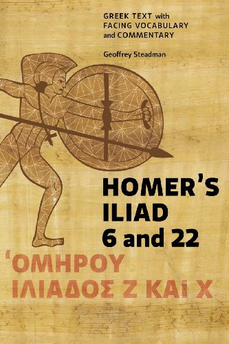 9780984306596: Homer's Iliad 6 and 22: Greek Text with Facing Vocabulary and Commentary