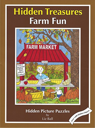 Beispielbild fr Farm Fun: Hidden Treasures; Hidden Picture Puzzles zum Verkauf von Books Unplugged