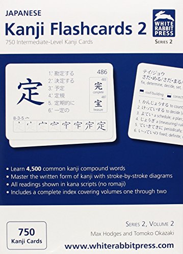 9780984334919: Japanese Kanji Flashcards: 750 Intermediate-Level Kanji Cards