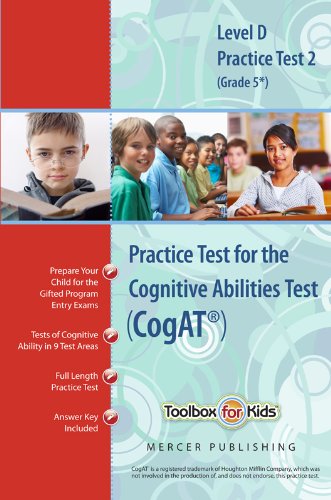 Beispielbild fr Cognitive Abilities Test CogAT? Multilevel D Book (Grade 5*) - Practice Test 2 (Form 6) zum Verkauf von SecondSale