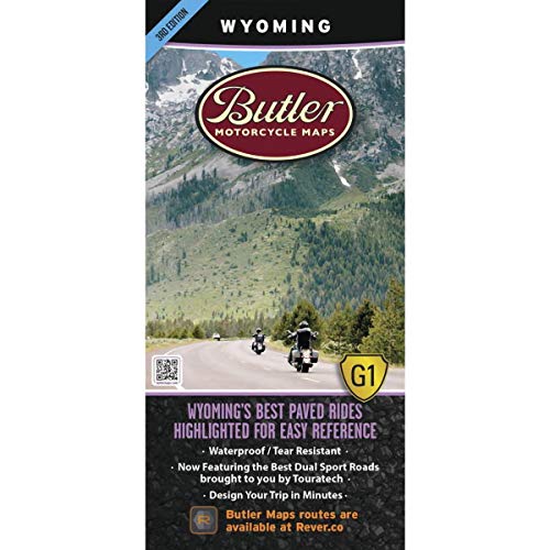 9780984559039: Wyoming Motorcycle Map (Butler Motorcycle Maps)