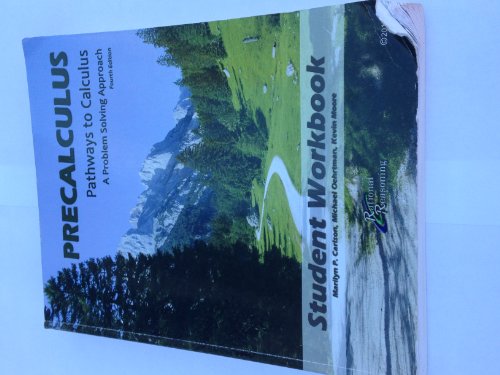 Stock image for Precalculus A Problem Solving Approach: Pathways to Calculus: Pathways to Calculus for sale by Books From California