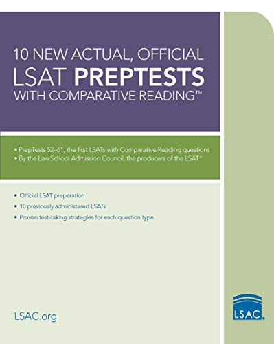 Beispielbild fr 10 New Actual, Official LSAT PrepTests with Comparative Reading : (PrepTests 52-61) zum Verkauf von Better World Books