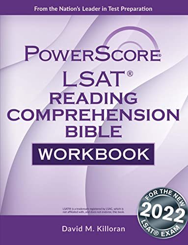 Beispielbild fr LSAT Reading Comprehension Bible Workbook zum Verkauf von Better World Books