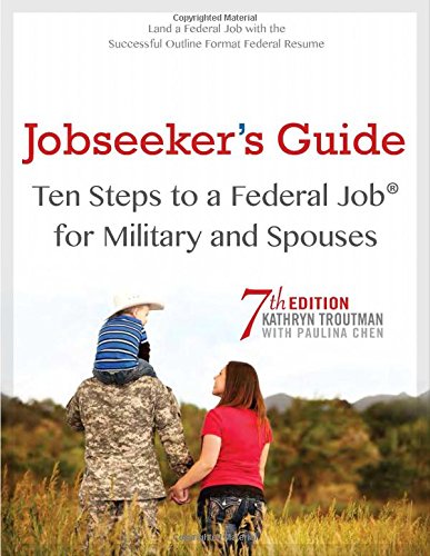Beispielbild fr Jobseeker's Guide: Ten Steps to a Federal Job for Military Personnel and Spouses, 7th Ed zum Verkauf von SecondSale