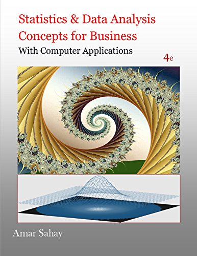 Stock image for Statistics Data Analysis Concepts for Business with Computer Applications, 4 ed. for sale by Sugarhouse Book Works, LLC