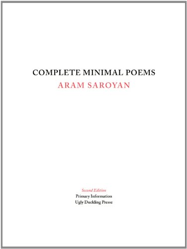 9780985136482: Complete Minimal Poems