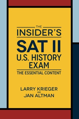 Imagen de archivo de The Insider's SAT II US History Exam a la venta por SecondSale