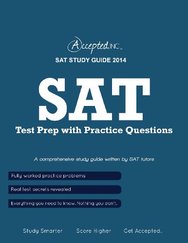 Beispielbild fr SAT Study Guide 2014: SAT Test Prep with Practice Questions zum Verkauf von ThriftBooks-Atlanta