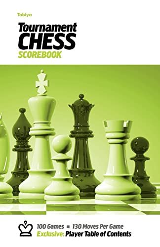 Imagen de archivo de Tabiya Tournament Chess Scorebook Cover Style White with Green Graphic a la venta por PBShop.store US