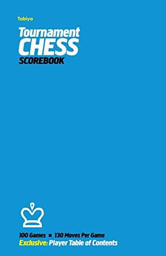 Imagen de archivo de Tabiya Tournament Chess Scorebook: Cover Style: Blue a la venta por GF Books, Inc.