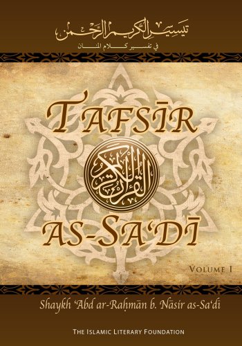 Imagen de archivo de Tafsir as-Sa'di (Volume 1) a la venta por ThriftBooks-Dallas