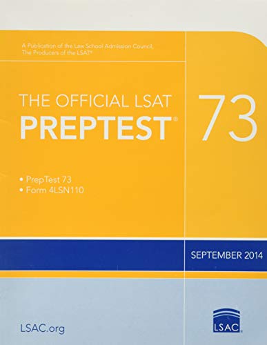 9780986045530: The Official LSAT PrepTest 73: (Sept. 2014 LSAT)
