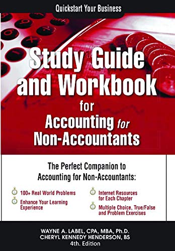 Beispielbild fr Study Guide and Workbook for Accounting for Non-Accountants zum Verkauf von Revaluation Books