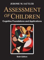 Stock image for Assessment of Children Cognitive Foundations and Applications for sale by TextbookRush