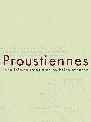 Beispielbild fr Proustiennes Format: Paperback zum Verkauf von INDOO