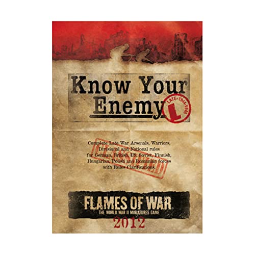 Imagen de archivo de Know Your Enemy: Late War Edition 2012 a la venta por ThriftBooks-Atlanta