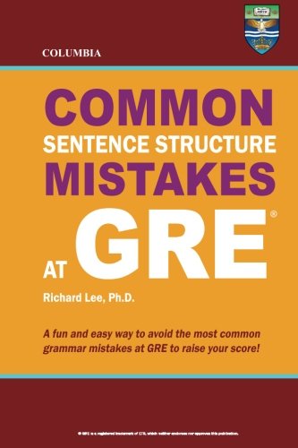 Imagen de archivo de Columbia Common Sentence Structure Mistakes at GRE a la venta por HPB-Red