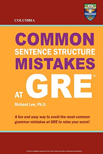 Stock image for Columbia Common Sentence Structure Mistakes at GRE for sale by HPB-Red