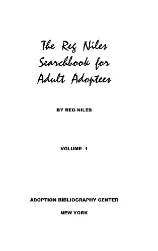 9780988219816: The Reg Niles Searchbook for Adult Adoptees - Volume 1