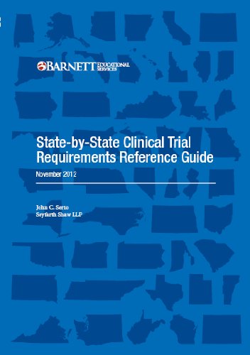 Stock image for State-by-State Clinical Trial Requirements Reference Guide (Serio) for sale by HPB-Red