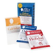 Stock image for Who Knew? Deluxe Almanac "Money Savings" Holiday Gift Set Bruce Lubin 2013 for sale by SecondSale