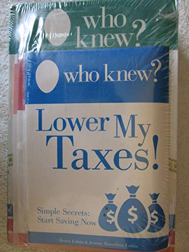 Stock image for WHO Knew? The Money Diet 4-piece Complete Money-saving Book Set Bruce Lubin for sale by Once Upon A Time Books