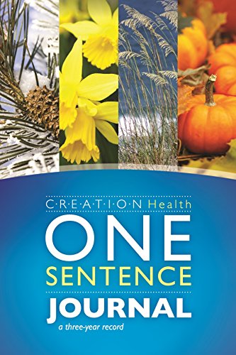 Beispielbild fr CREATION Health One-Sentence Journal: A Three-Year Record (AdventHealth Press) zum Verkauf von HPB-Ruby
