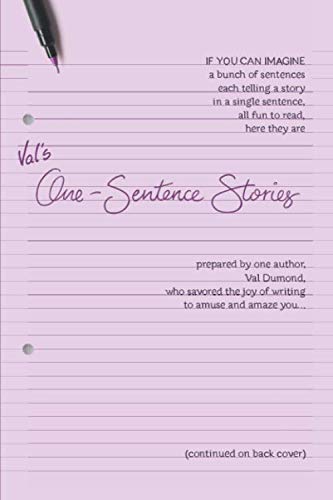 Imagen de archivo de Val's One-Sentence Stories a la venta por Revaluation Books