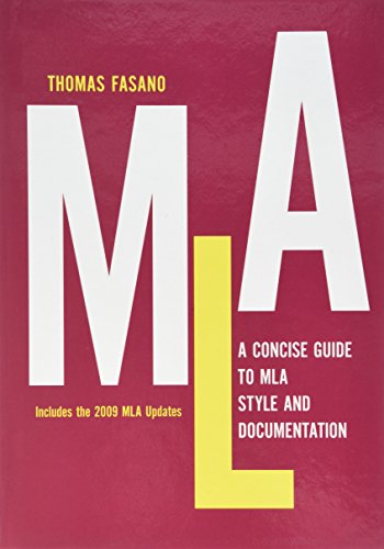 9780989008013: A Concise Guide to MLA Style and Documentation