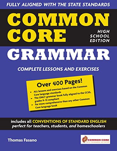Stock image for Common Core Grammar: High School Edition for sale by SecondSale