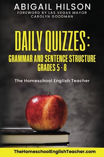 9780989088992: Daily Quizzes: Grammar and Sentence Structure Grades 5-8