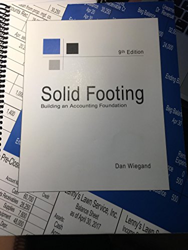 9780989249591: Solid Footing: Building and Accounting Foundation, 9th edition