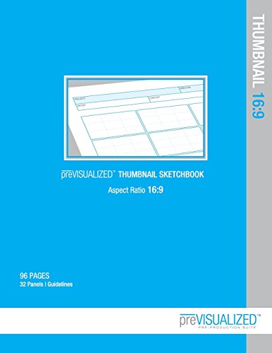 Stock image for preVISUALIZED Thumbnail Sketchbook: Aspect Ratio 16:9 (preVISUALIZED Pre-Production Suite) for sale by Revaluation Books